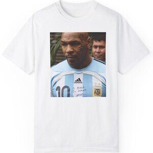 Mike Tyson In Maradonas Argentina Shirt